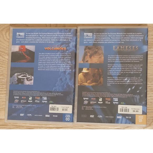 NWT Lot of 2 Discovery Classics Dvds Brand-new Sealed Unopened Untested - Picture 2 of 2